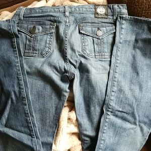 Rock & Republic Boot Cut Low Rise Womens 31 Jeans